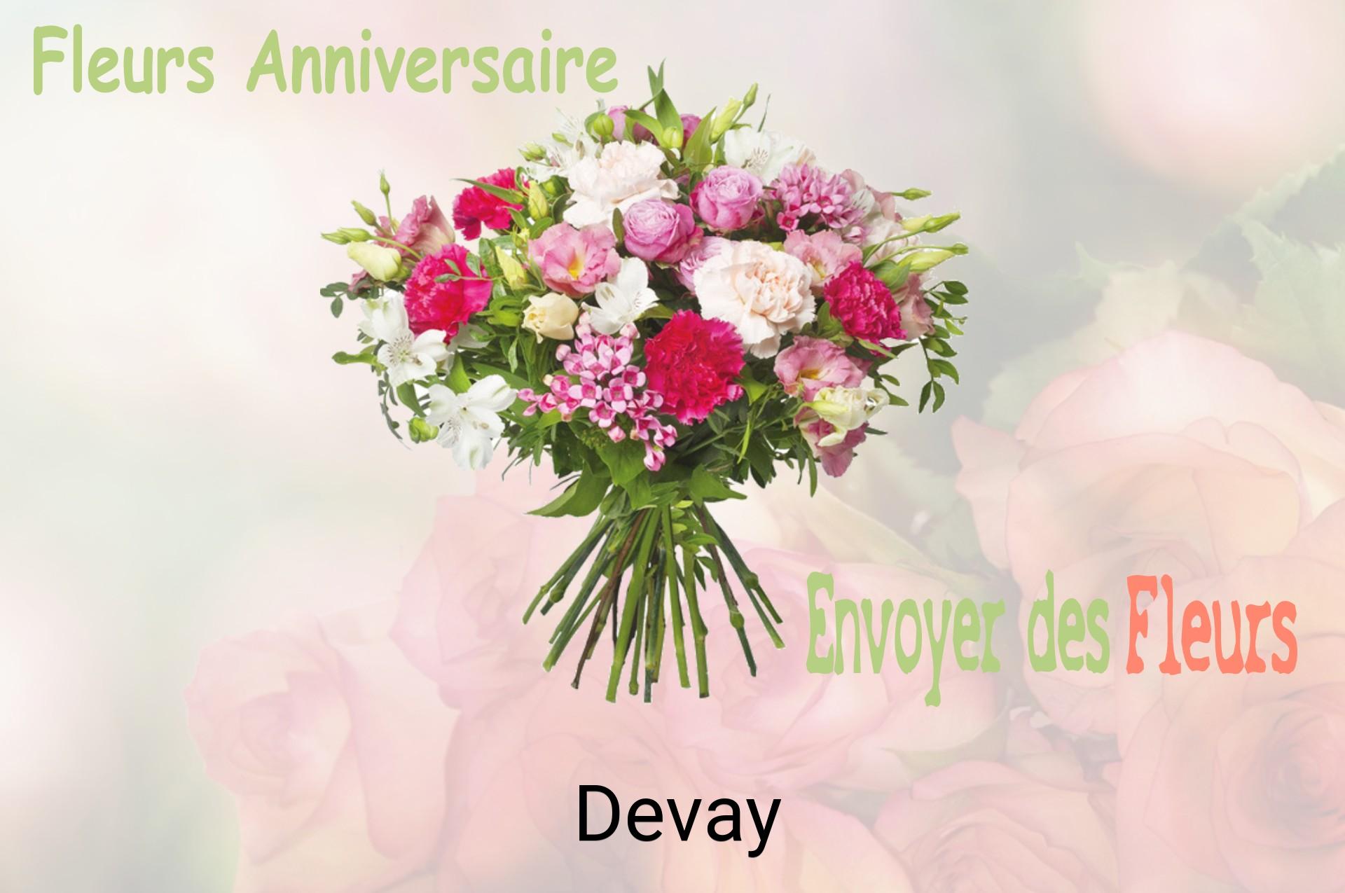 Bouquet de fleurs d’anniversaire livré à Devay