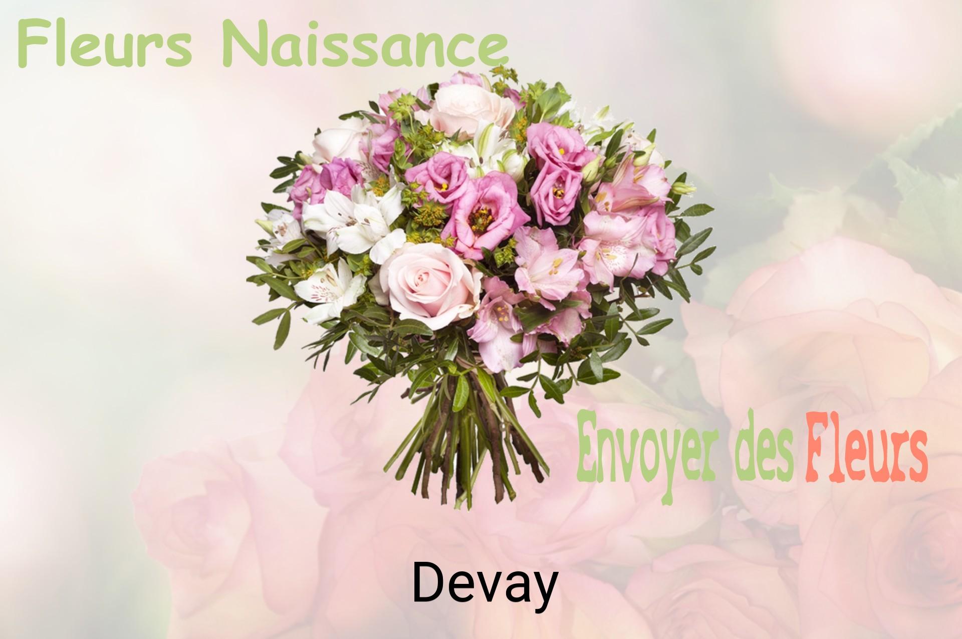 Bouquet de fleurs de naissance livré à Devay
